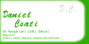 daniel csati business card